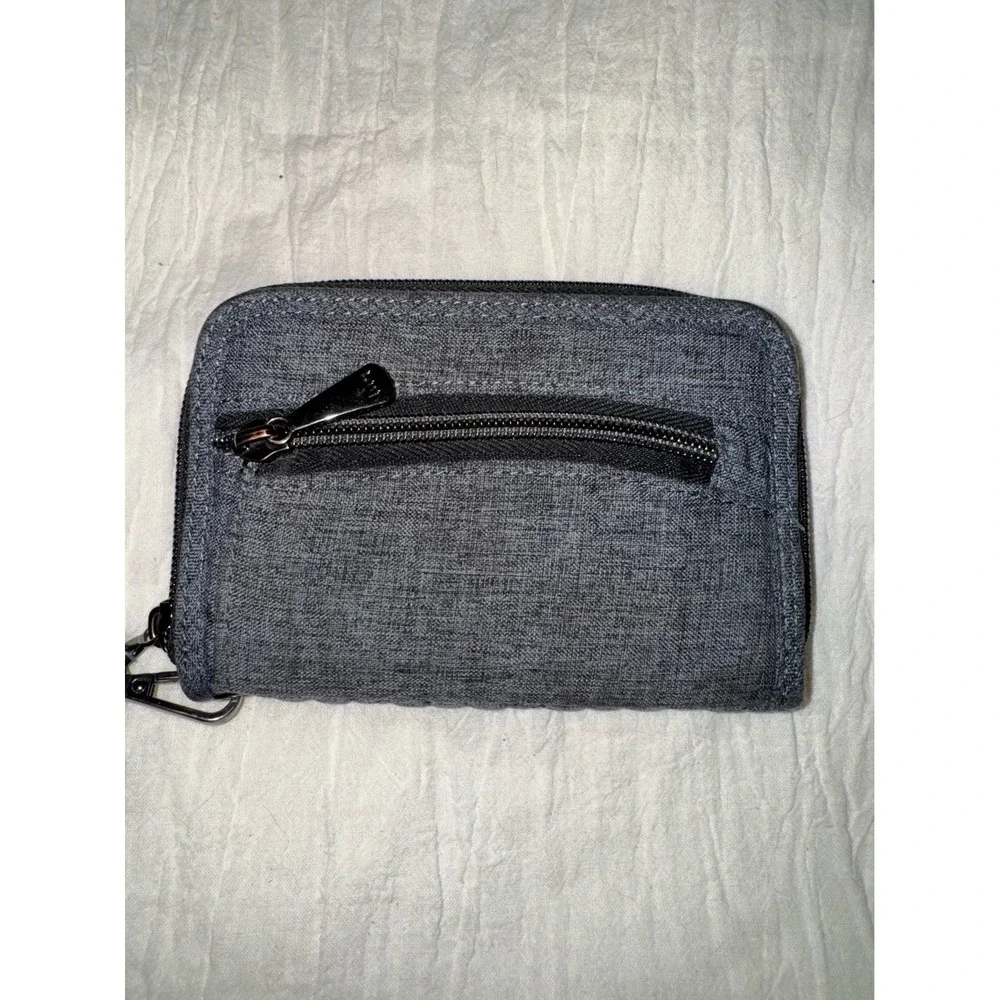 Lug Rodeo gray‎ black wristlet wallet zip around compact